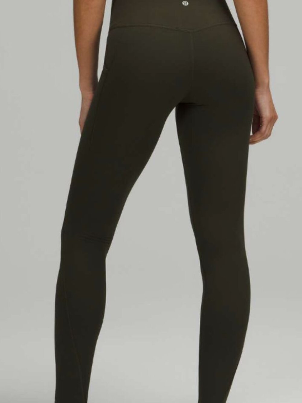 lululemon align 28" dark olive size 6